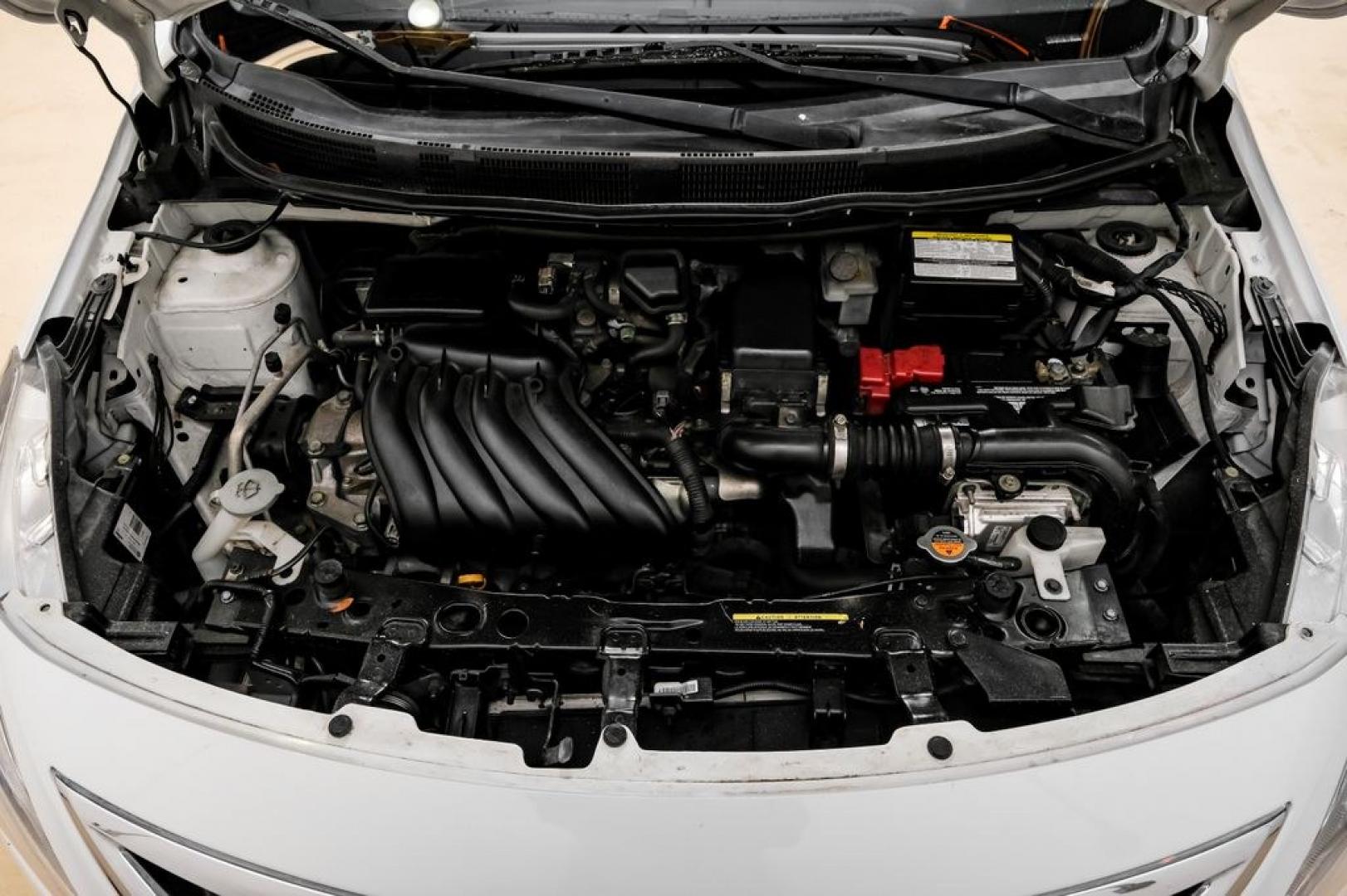 2018 Fresh Powder /Charcoal Nissan Versa 1.6 S Plus (3N1CN7AP8JL) with an 1.6L 4-Cylinder DOHC 16V engine, CVT transmission, located at 15300 Midway Rd., Addison, TX, 75001, (972) 702-0011, 32.958321, -96.838074- Photo#48