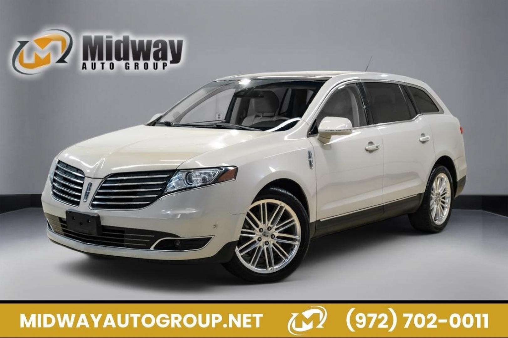 2019 Pearl Metallic /Light Dune Lincoln MKT Standard (2LMHJ5AT2KB) with an V6 engine, Automatic transmission, located at 15300 Midway Rd., Addison, TX, 75001, (972) 702-0011, 32.958321, -96.838074- Photo#0