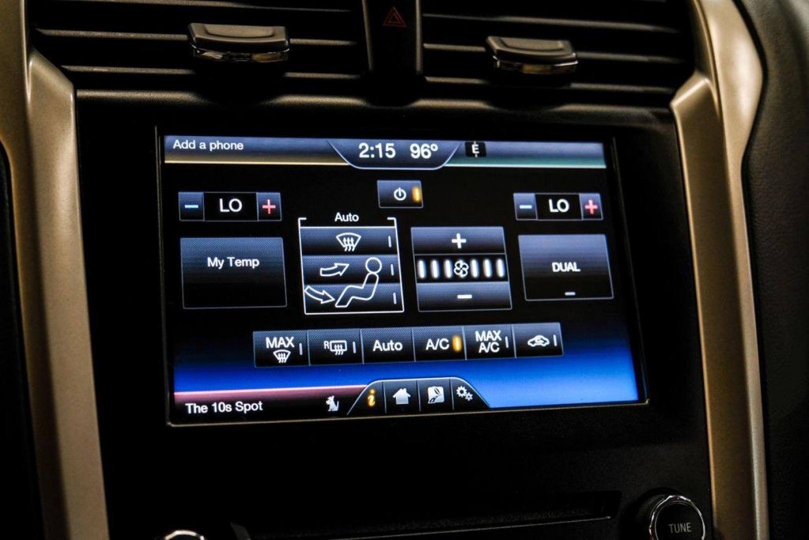 2014 Sterling Gray Metallic /Dune Ford Fusion Hybrid SE (3FA6P0LU0ER) with an 2.0L I4 Atkinson-Cycle Hybrid engine, CVT transmission, located at 15300 Midway Rd., Addison, TX, 75001, (972) 702-0011, 32.958321, -96.838074- Photo#33