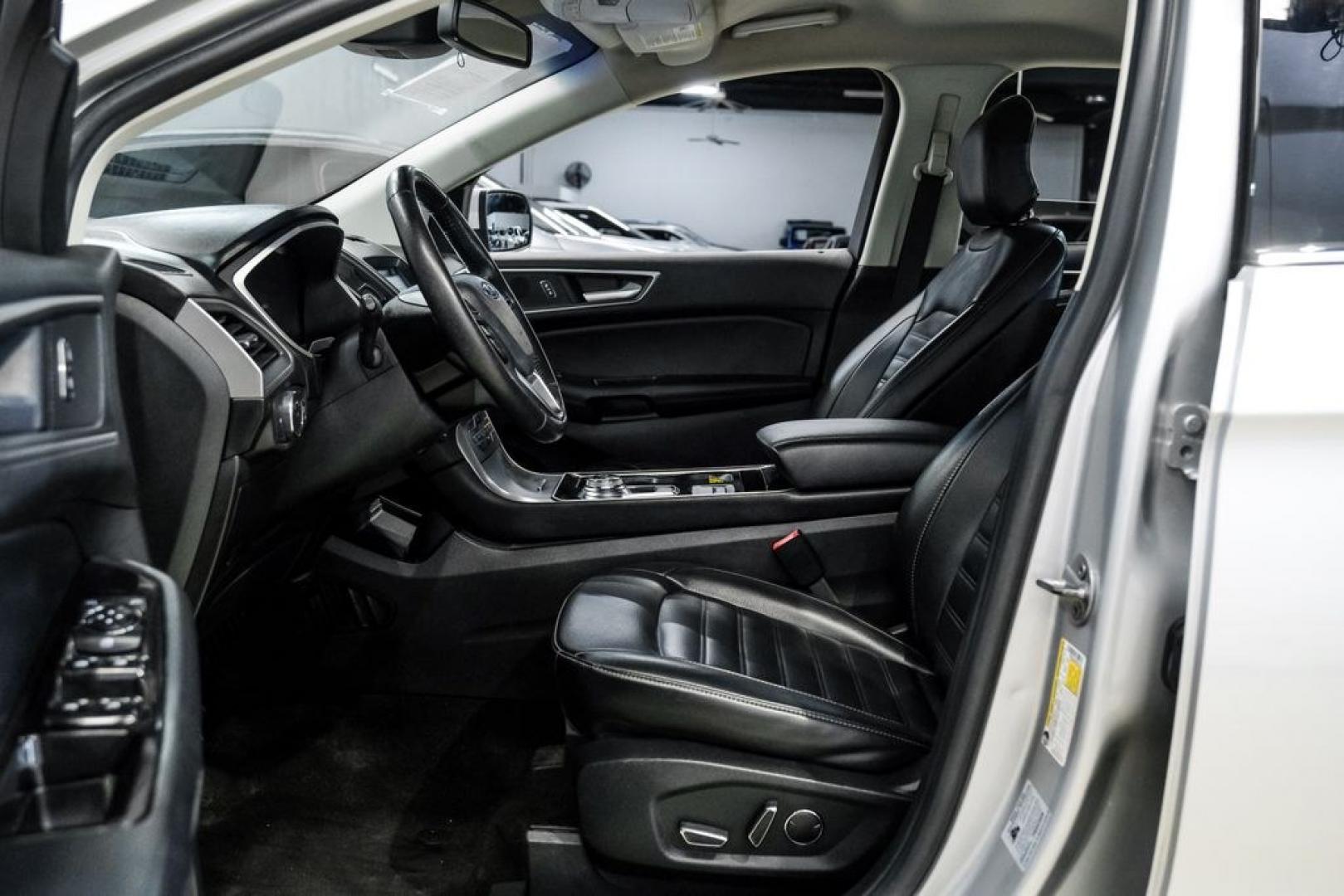 2019 Ingot Silver /Ebony Ford Edge SEL (2FMPK3J9XKB) with an EcoBoost 2.0L I4 GTDi DOHC Turbocharged VCT engine, Automatic transmission, located at 15300 Midway Rd., Addison, TX, 75001, (972) 702-0011, 32.958321, -96.838074- Photo#3