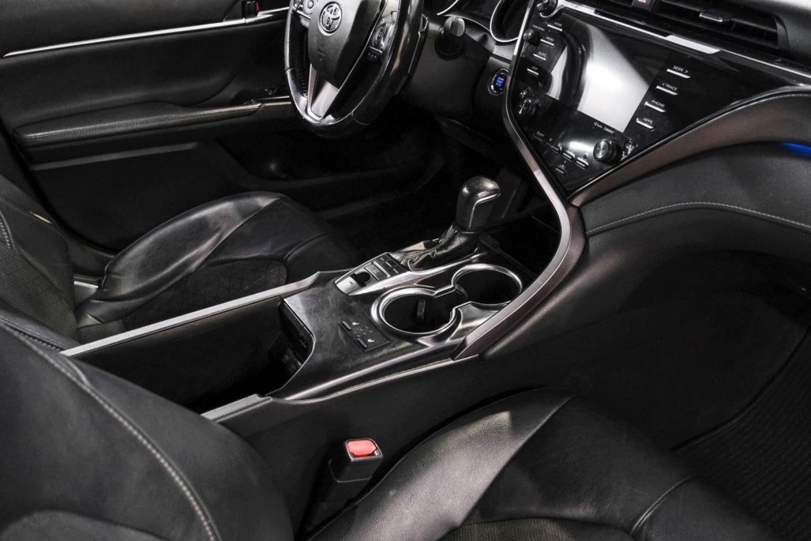 2019 Aqua /Black Toyota Camry XSE (4T1B61HK8KU) with an 2.5L I4 DOHC 16V engine, Automatic transmission, located at 15300 Midway Rd., Addison, TX, 75001, (972) 702-0011, 32.958321, -96.838074- Photo#23