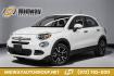 2017 White Clearcoat /Black Fiat 500X Pop (ZFBCFXAB5HP) with an 2.4L I4 MultiAir engine, Automatic transmission, located at 15300 Midway Rd., Addison, TX, 75001, (972) 702-0011, 32.958321, -96.838074- Photo#0