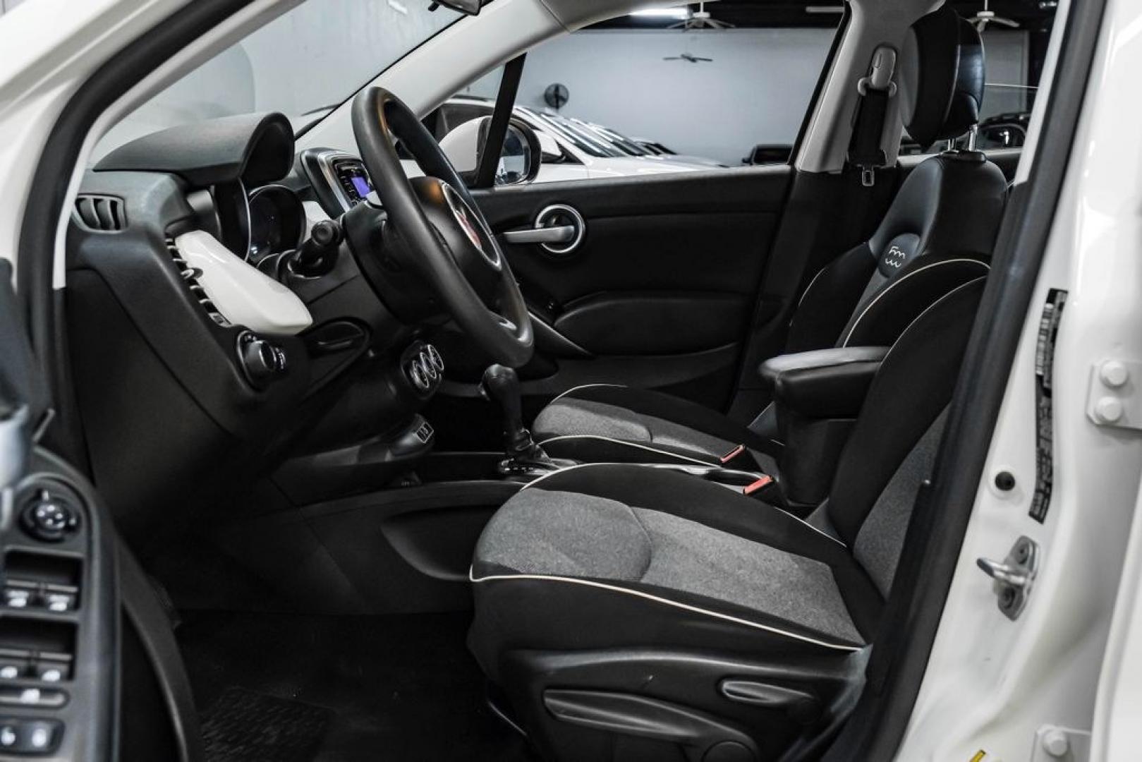 2017 White Clearcoat /Black Fiat 500X Pop (ZFBCFXAB5HP) with an 2.4L I4 MultiAir engine, Automatic transmission, located at 15300 Midway Rd., Addison, TX, 75001, (972) 702-0011, 32.958321, -96.838074- Photo#3