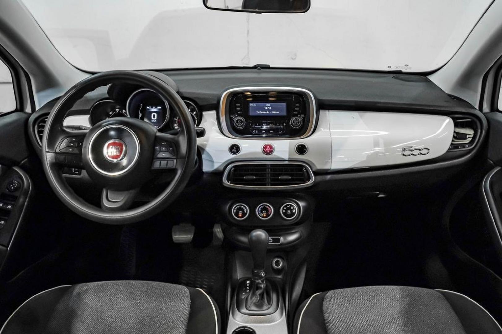 2017 White Clearcoat /Black Fiat 500X Pop (ZFBCFXAB5HP) with an 2.4L I4 MultiAir engine, Automatic transmission, located at 15300 Midway Rd., Addison, TX, 75001, (972) 702-0011, 32.958321, -96.838074- Photo#18