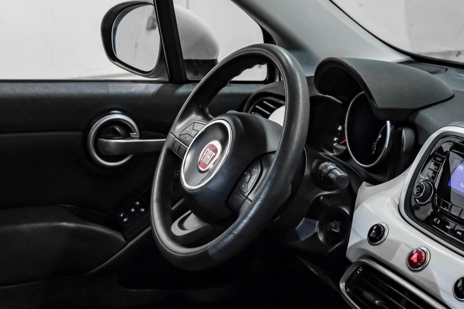 2017 White Clearcoat /Black Fiat 500X Pop (ZFBCFXAB5HP) with an 2.4L I4 MultiAir engine, Automatic transmission, located at 15300 Midway Rd., Addison, TX, 75001, (972) 702-0011, 32.958321, -96.838074- Photo#19