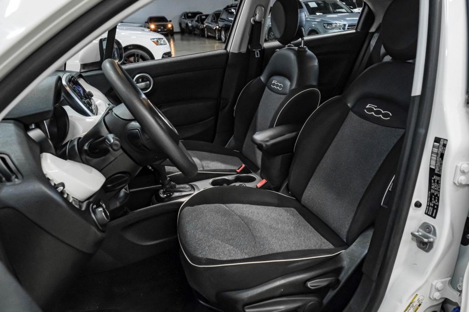 2017 White Clearcoat /Black Fiat 500X Pop (ZFBCFXAB5HP) with an 2.4L I4 MultiAir engine, Automatic transmission, located at 15300 Midway Rd., Addison, TX, 75001, (972) 702-0011, 32.958321, -96.838074- Photo#30