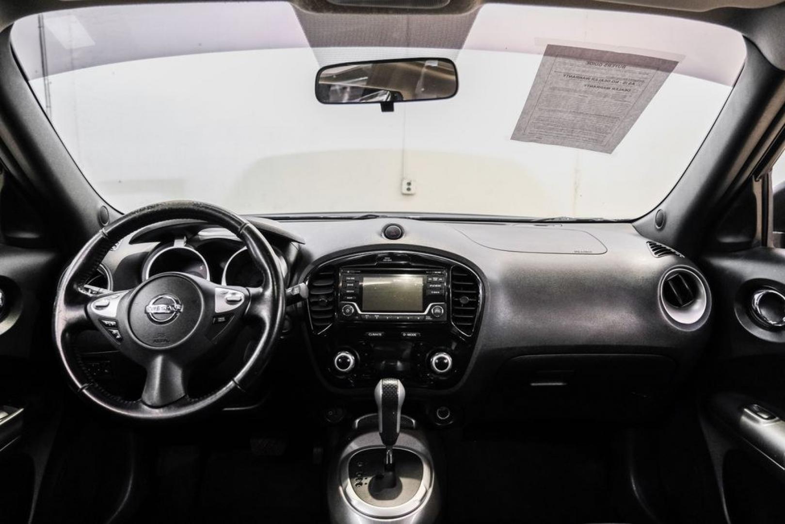2017 Super Black /Black Nissan Juke SV (JN8AF5MR0HT) with an 1.6L I4 DOHC 16V engine, CVT transmission, located at 15300 Midway Rd., Addison, TX, 75001, (972) 702-0011, 32.958321, -96.838074- Photo#12