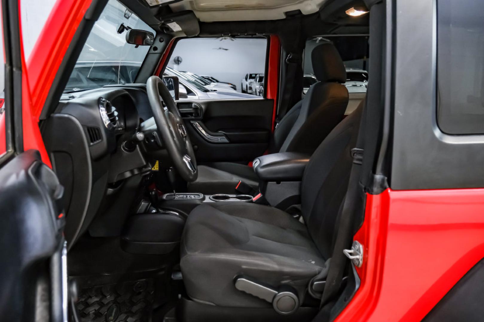 2017 Red Clearcoat /Black Jeep Wrangler Sport (1C4AJWAGXHL) with an 3.6L V6 24V VVT engine, Automatic transmission, located at 15300 Midway Rd., Addison, TX, 75001, (972) 702-0011, 32.958321, -96.838074- Photo#3