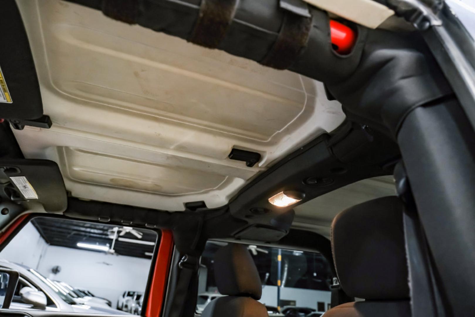 2017 Red Clearcoat /Black Jeep Wrangler Sport (1C4AJWAGXHL) with an 3.6L V6 24V VVT engine, Automatic transmission, located at 15300 Midway Rd., Addison, TX, 75001, (972) 702-0011, 32.958321, -96.838074- Photo#4