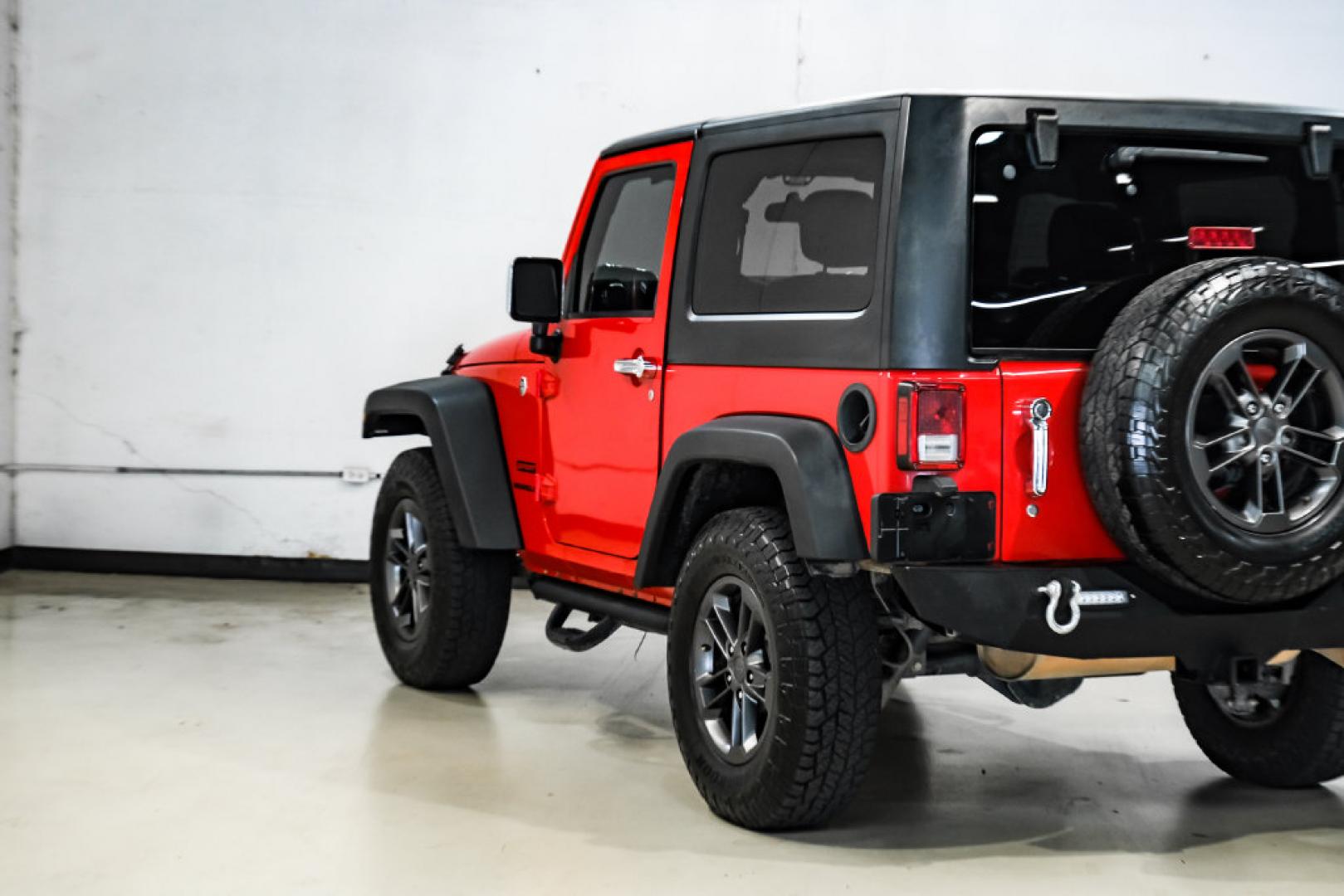 2017 Red Clearcoat /Black Jeep Wrangler Sport (1C4AJWAGXHL) with an 3.6L V6 24V VVT engine, Automatic transmission, located at 15300 Midway Rd., Addison, TX, 75001, (972) 702-0011, 32.958321, -96.838074- Photo#13