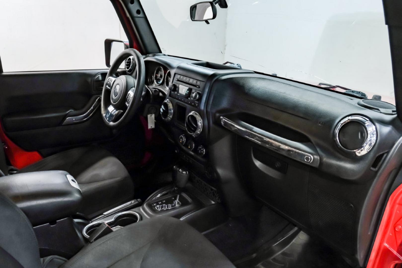 2017 Red Clearcoat /Black Jeep Wrangler Sport (1C4AJWAGXHL) with an 3.6L V6 24V VVT engine, Automatic transmission, located at 15300 Midway Rd., Addison, TX, 75001, (972) 702-0011, 32.958321, -96.838074- Photo#18
