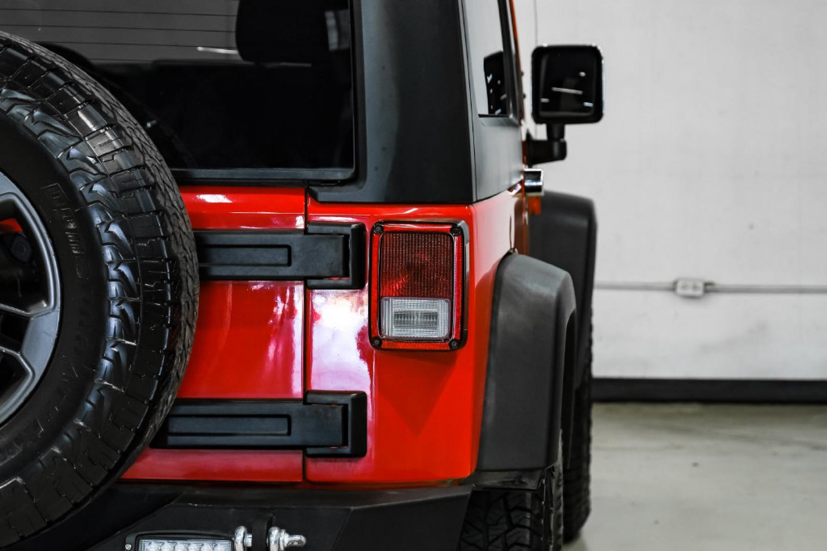 2017 Red Clearcoat /Black Jeep Wrangler Sport (1C4AJWAGXHL) with an 3.6L V6 24V VVT engine, Automatic transmission, located at 15300 Midway Rd., Addison, TX, 75001, (972) 702-0011, 32.958321, -96.838074- Photo#37