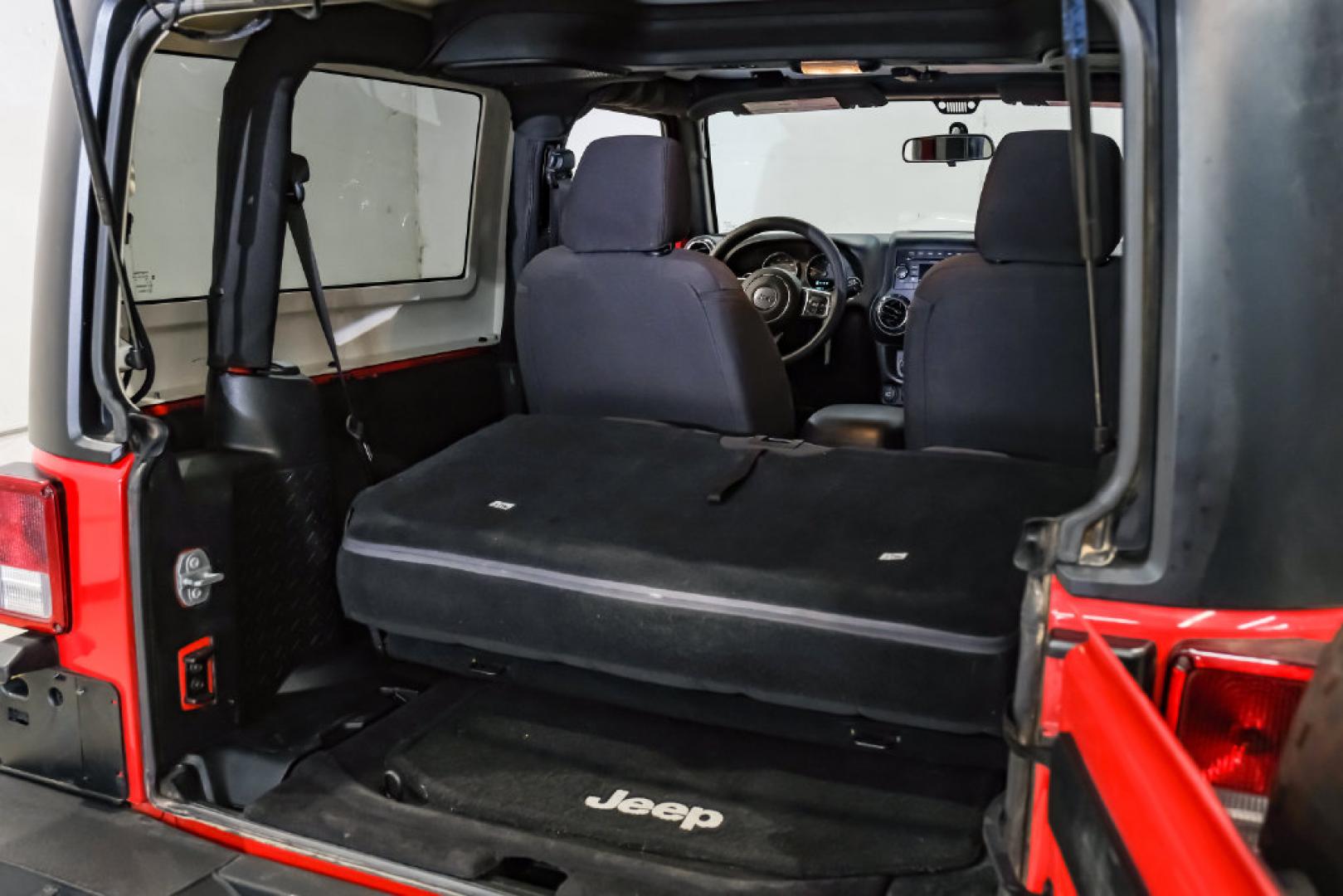 2017 Red Clearcoat /Black Jeep Wrangler Sport (1C4AJWAGXHL) with an 3.6L V6 24V VVT engine, Automatic transmission, located at 15300 Midway Rd., Addison, TX, 75001, (972) 702-0011, 32.958321, -96.838074- Photo#41