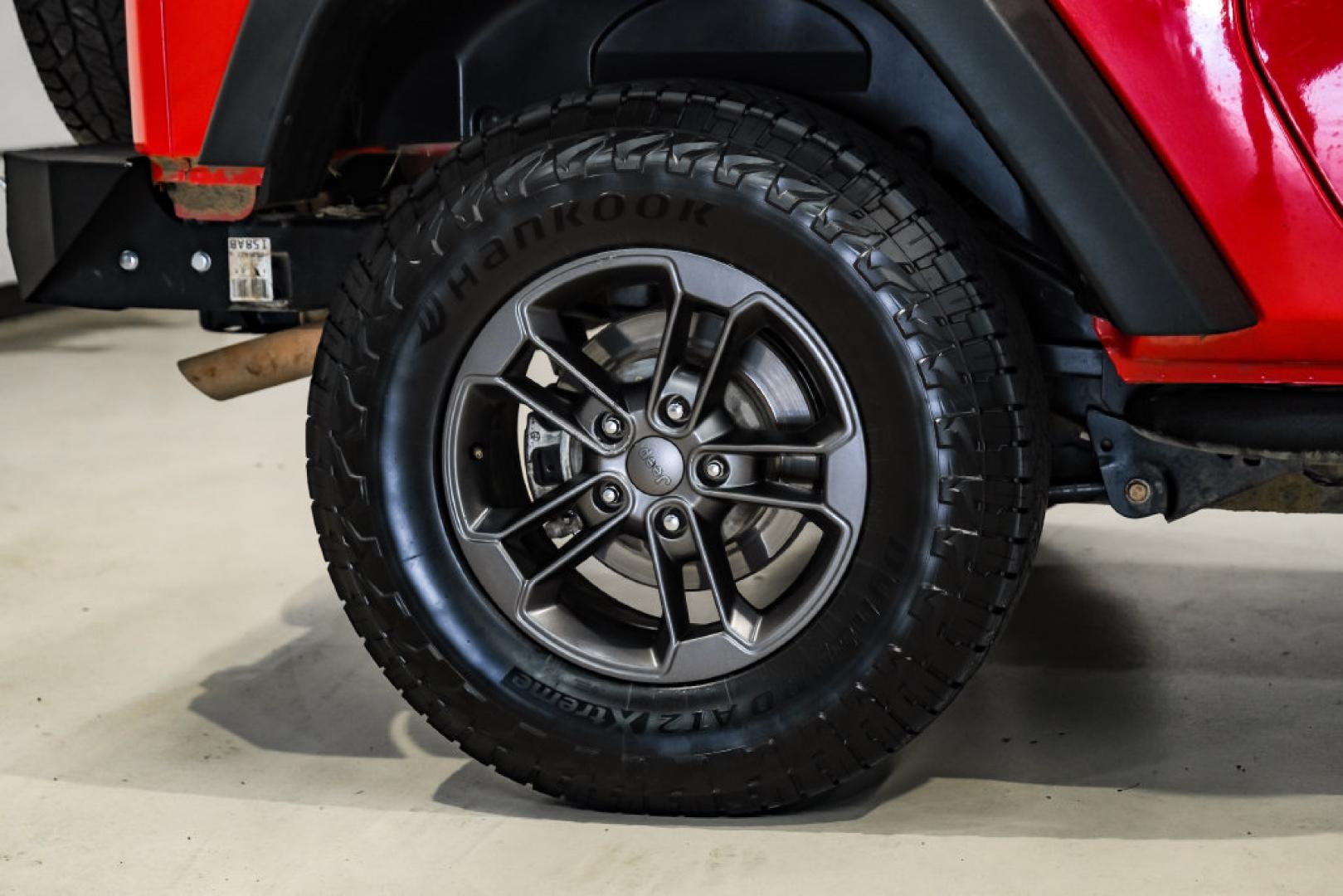 2017 Red Clearcoat /Black Jeep Wrangler Sport (1C4AJWAGXHL) with an 3.6L V6 24V VVT engine, Automatic transmission, located at 15300 Midway Rd., Addison, TX, 75001, (972) 702-0011, 32.958321, -96.838074- Photo#43