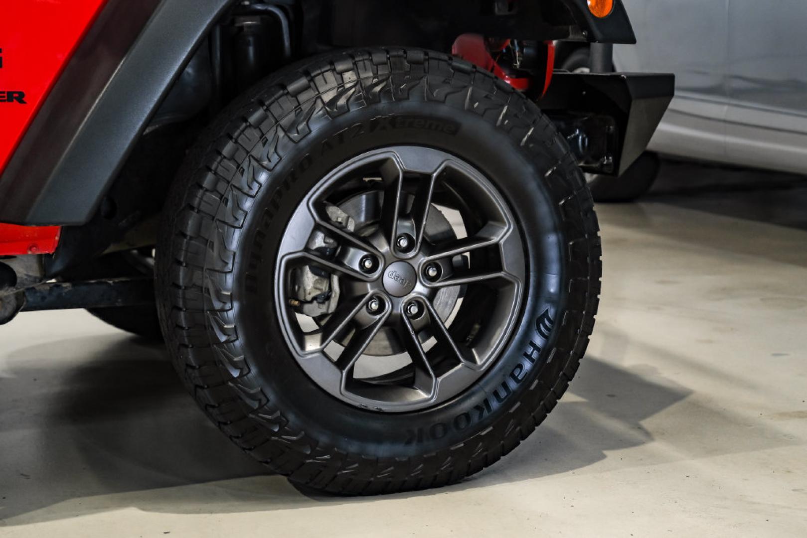 2017 Red Clearcoat /Black Jeep Wrangler Sport (1C4AJWAGXHL) with an 3.6L V6 24V VVT engine, Automatic transmission, located at 15300 Midway Rd., Addison, TX, 75001, (972) 702-0011, 32.958321, -96.838074- Photo#44