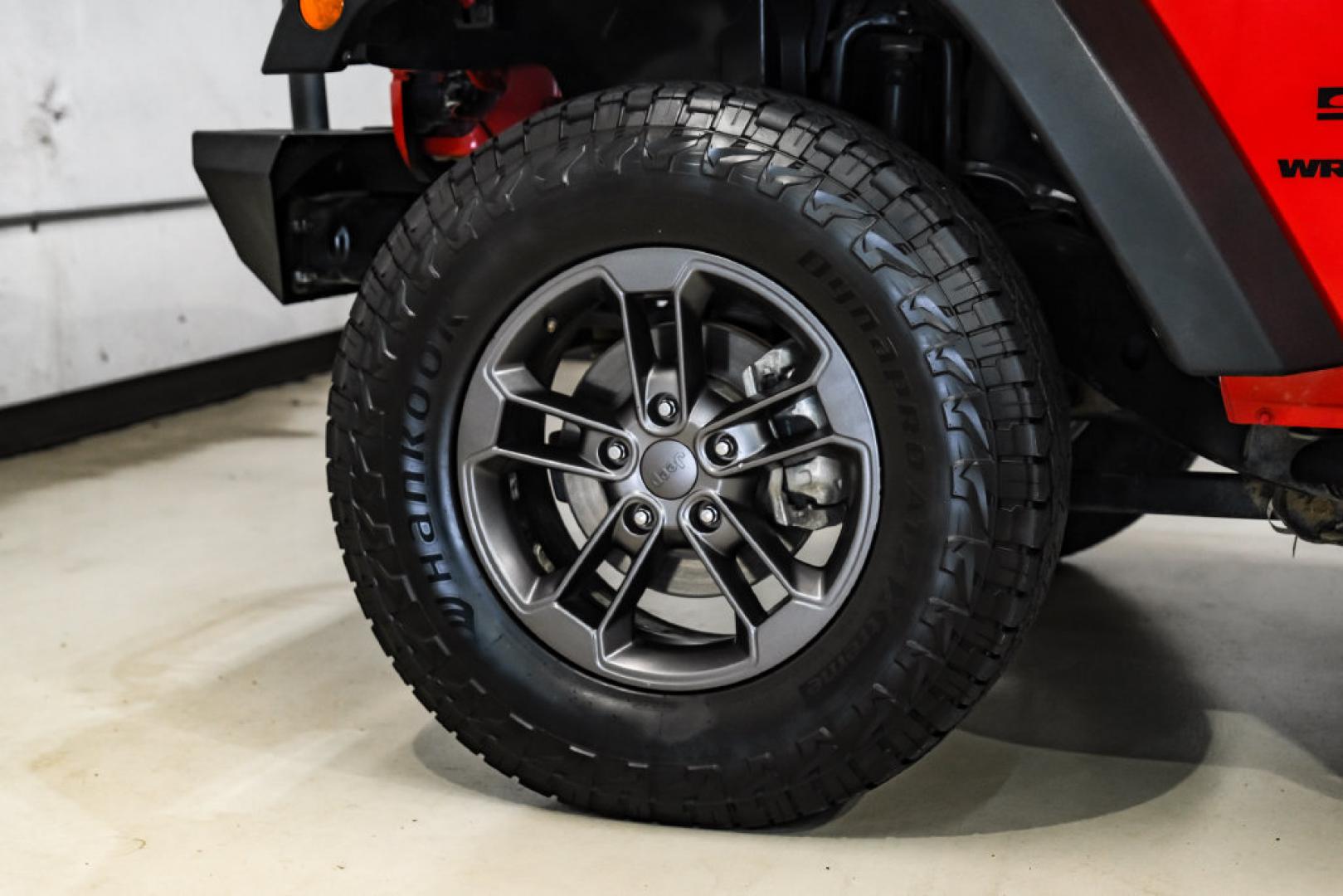 2017 Red Clearcoat /Black Jeep Wrangler Sport (1C4AJWAGXHL) with an 3.6L V6 24V VVT engine, Automatic transmission, located at 15300 Midway Rd., Addison, TX, 75001, (972) 702-0011, 32.958321, -96.838074- Photo#45