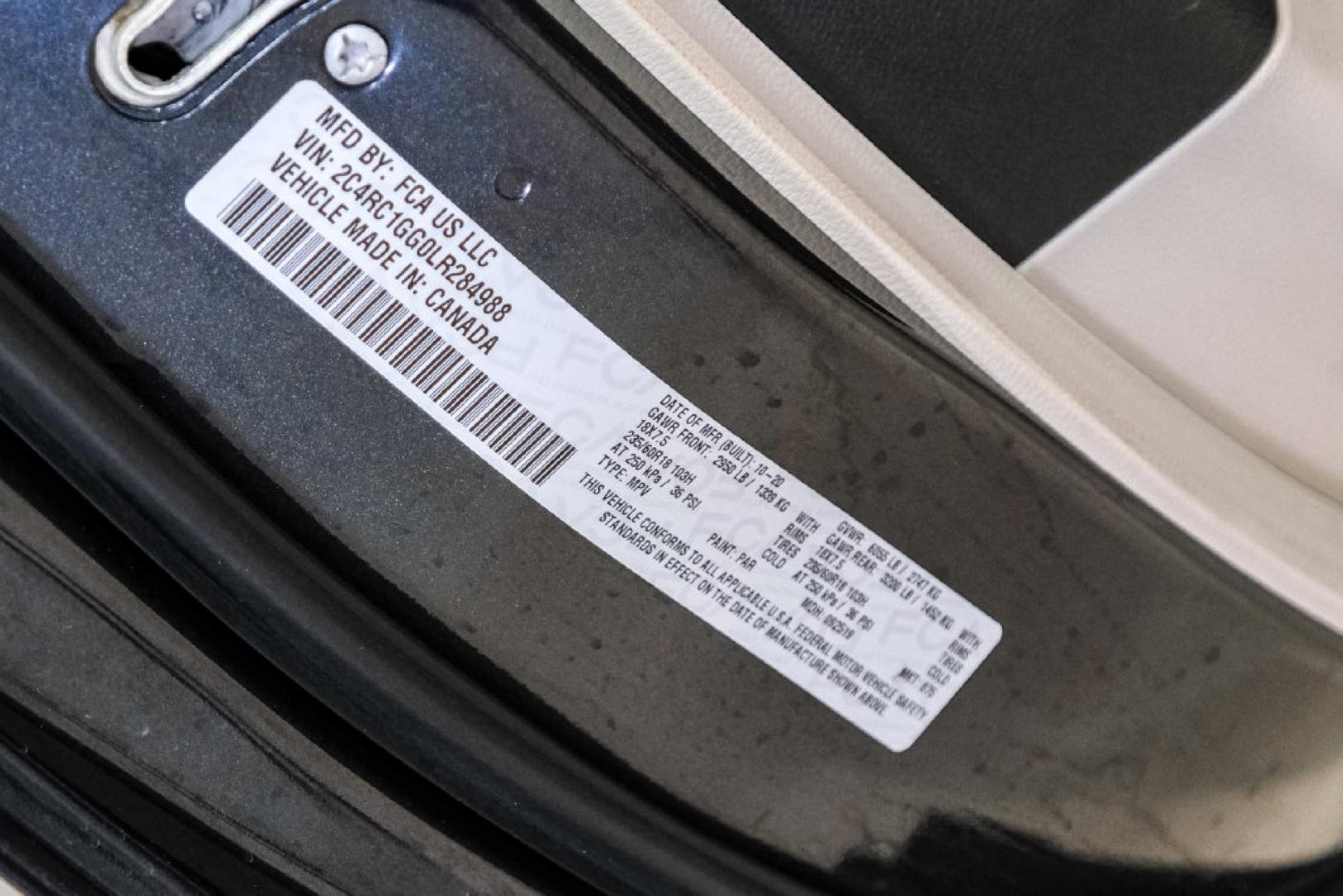 2020 Steel Metallic /Black Chrysler Pacifica Limited (2C4RC1GG0LR) with an 3.6L V6 24V VVT engine, Automatic transmission, located at 15300 Midway Rd., Addison, TX, 75001, (972) 702-0011, 32.958321, -96.838074- Photo#57