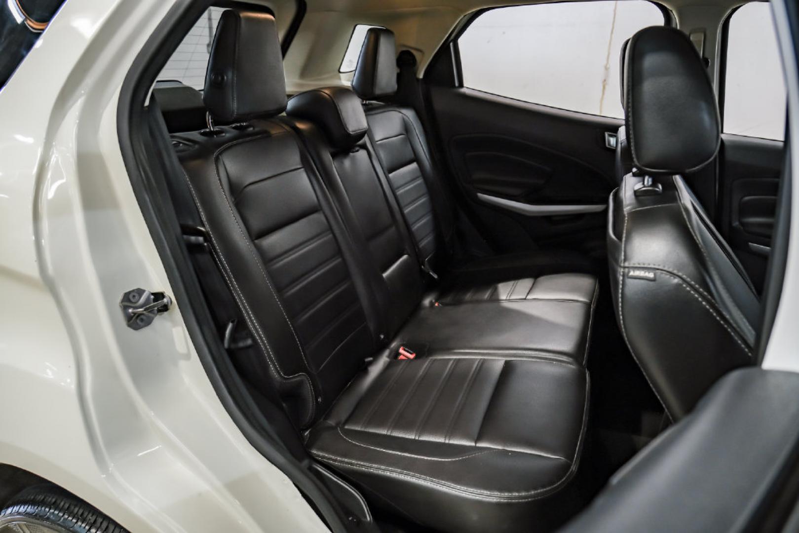 2021 Diamond White /Ebony Black Ford EcoSport Titanium (MAJ3S2KE2MC) with an EcoBoost 1.0L I3 GTDi DOHC Turbocharged VCT engine, Automatic transmission, located at 15300 Midway Rd., Addison, TX, 75001, (972) 702-0011, 32.958321, -96.838074- Photo#36