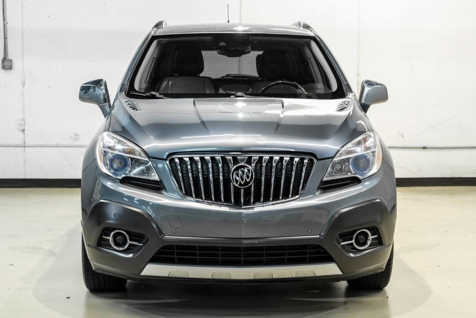 2013 Steel Gray Metallic /Titanium Buick Encore Premium (KL4CJDSB4DB) with an ECOTEC 1.4L I4 SMPI DOHC Turbocharged VVT engine, Automatic transmission, located at 15300 Midway Rd., Addison, TX, 75001, (972) 702-0011, 32.958321, -96.838074- Photo#5