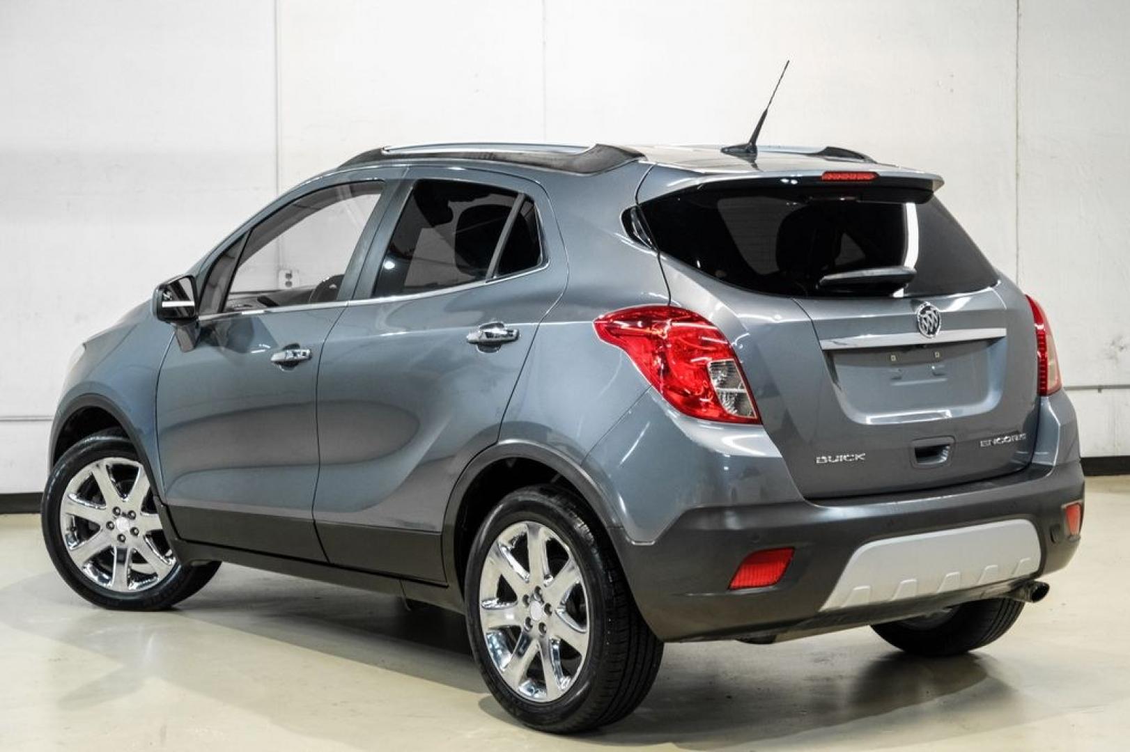 2013 Steel Gray Metallic /Titanium Buick Encore Premium (KL4CJDSB4DB) with an ECOTEC 1.4L I4 SMPI DOHC Turbocharged VVT engine, Automatic transmission, located at 15300 Midway Rd., Addison, TX, 75001, (972) 702-0011, 32.958321, -96.838074- Photo#10