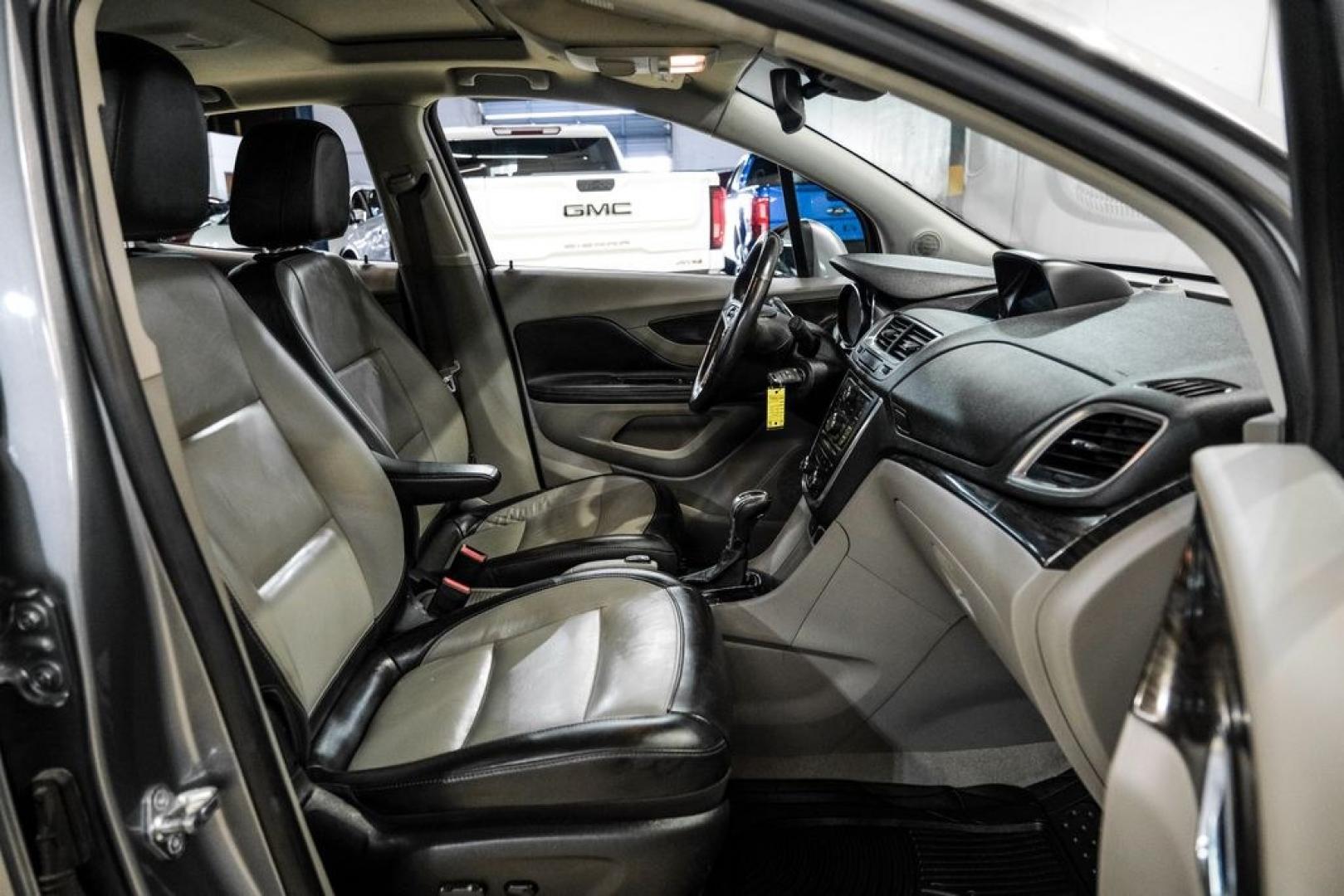 2013 Steel Gray Metallic /Titanium Buick Encore Premium (KL4CJDSB4DB) with an ECOTEC 1.4L I4 SMPI DOHC Turbocharged VVT engine, Automatic transmission, located at 15300 Midway Rd., Addison, TX, 75001, (972) 702-0011, 32.958321, -96.838074- Photo#29
