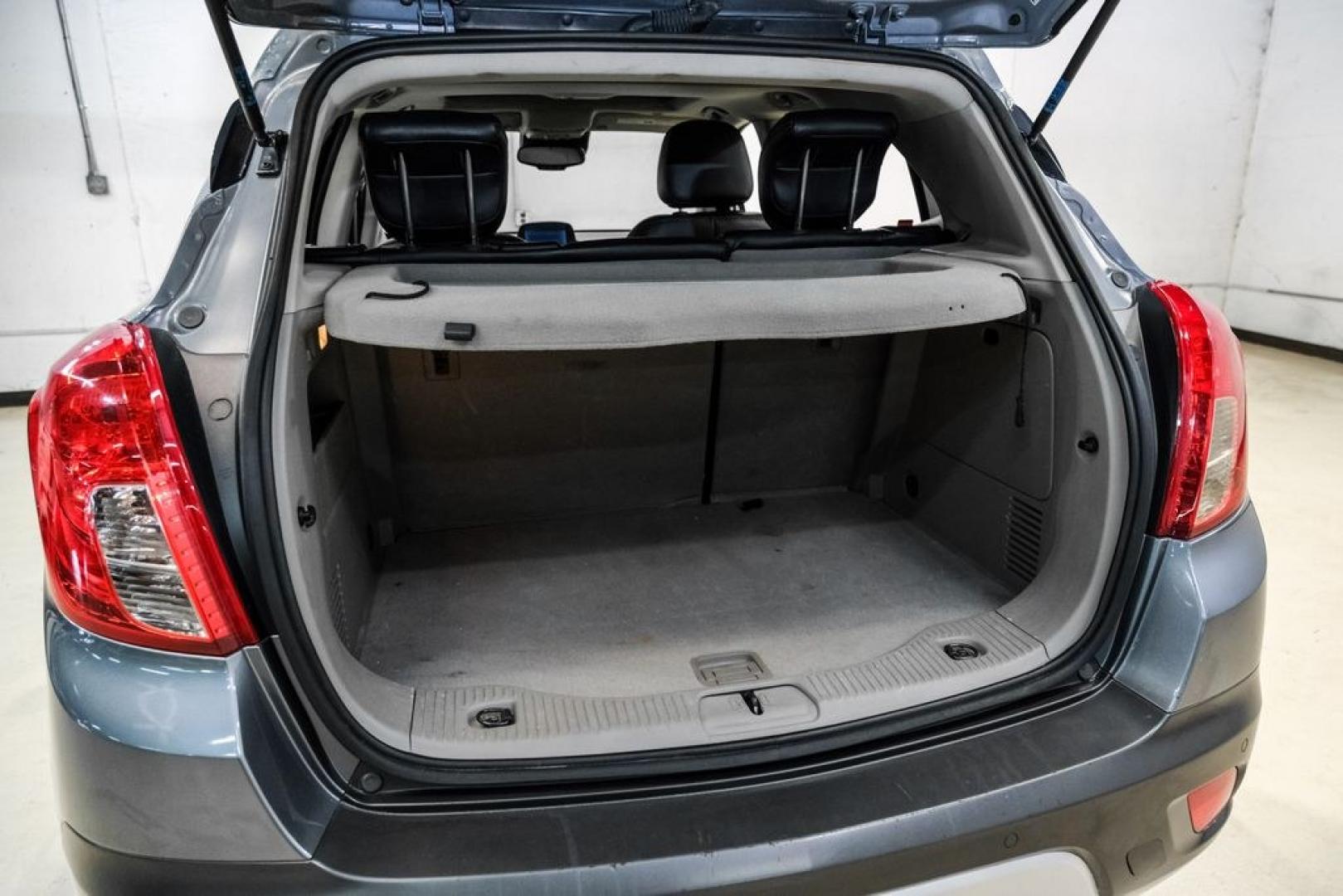 2013 Steel Gray Metallic /Titanium Buick Encore Premium (KL4CJDSB4DB) with an ECOTEC 1.4L I4 SMPI DOHC Turbocharged VVT engine, Automatic transmission, located at 15300 Midway Rd., Addison, TX, 75001, (972) 702-0011, 32.958321, -96.838074- Photo#46