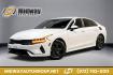 2022 White Pearl /Black Kia K5 LX (5XXG24J2XNG) with an I4 engine, Automatic transmission, located at 15300 Midway Rd., Addison, TX, 75001, (972) 702-0011, 32.958321, -96.838074- Photo#0