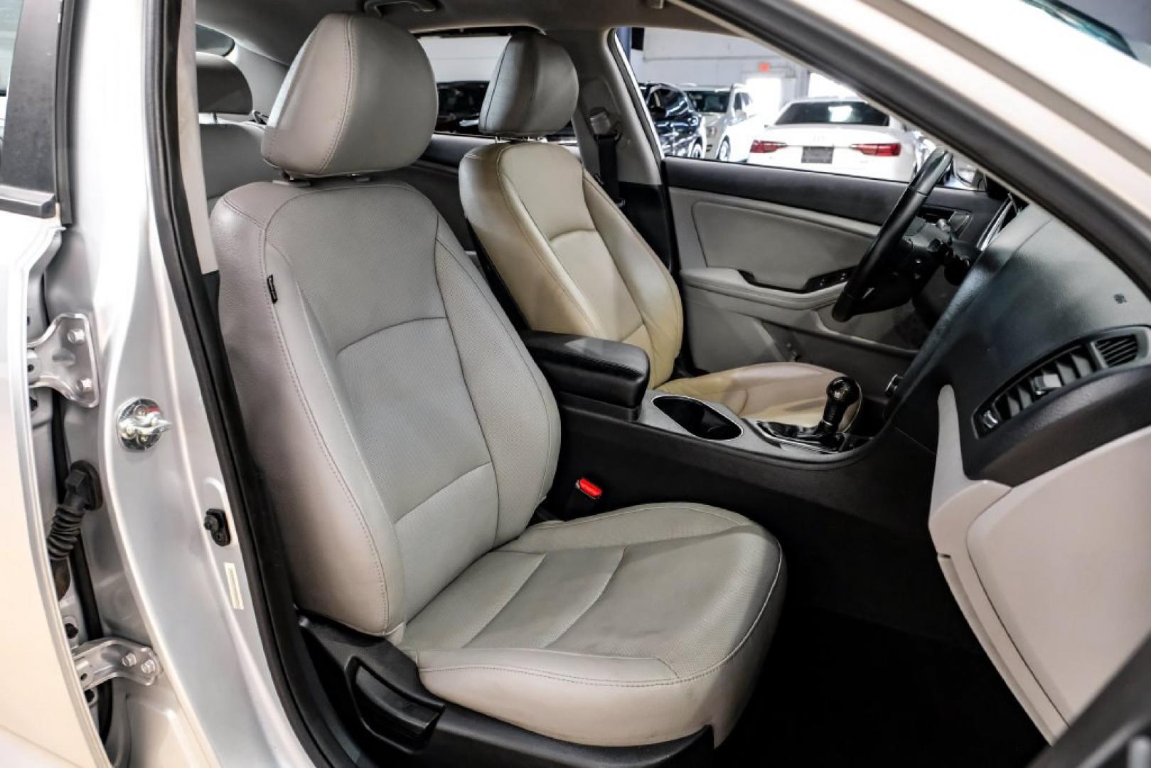 2014 Bright Silver /Gray Kia Optima EX (5XXGN4A77EG) with an 2.4L I4 DGI DOHC engine, Automatic transmission, located at 15300 Midway Rd., Addison, TX, 75001, (972) 702-0011, 32.958321, -96.838074- Photo#29