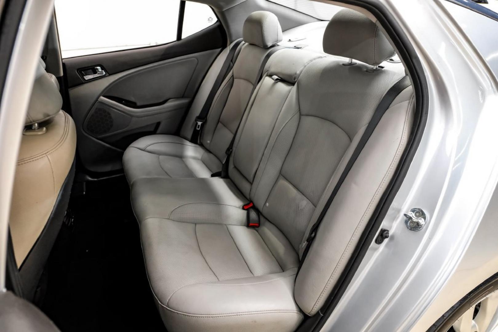 2014 Bright Silver /Gray Kia Optima EX (5XXGN4A77EG) with an 2.4L I4 DGI DOHC engine, Automatic transmission, located at 15300 Midway Rd., Addison, TX, 75001, (972) 702-0011, 32.958321, -96.838074- Photo#34