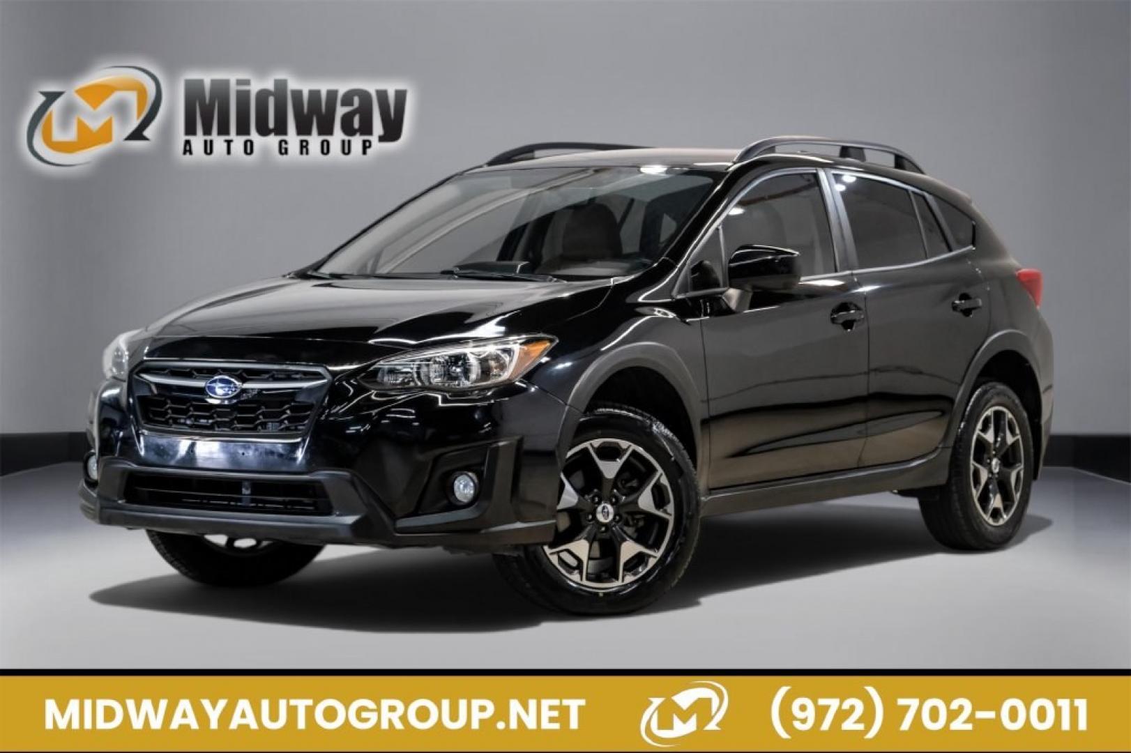 2018 Crystal Black Silica /Black Subaru Crosstrek 2.0i Premium (JF2GTABC5JG) with an 2.0L 16V DOHC engine, Manual transmission, located at 15300 Midway Rd., Addison, TX, 75001, (972) 702-0011, 32.958321, -96.838074- Photo#0