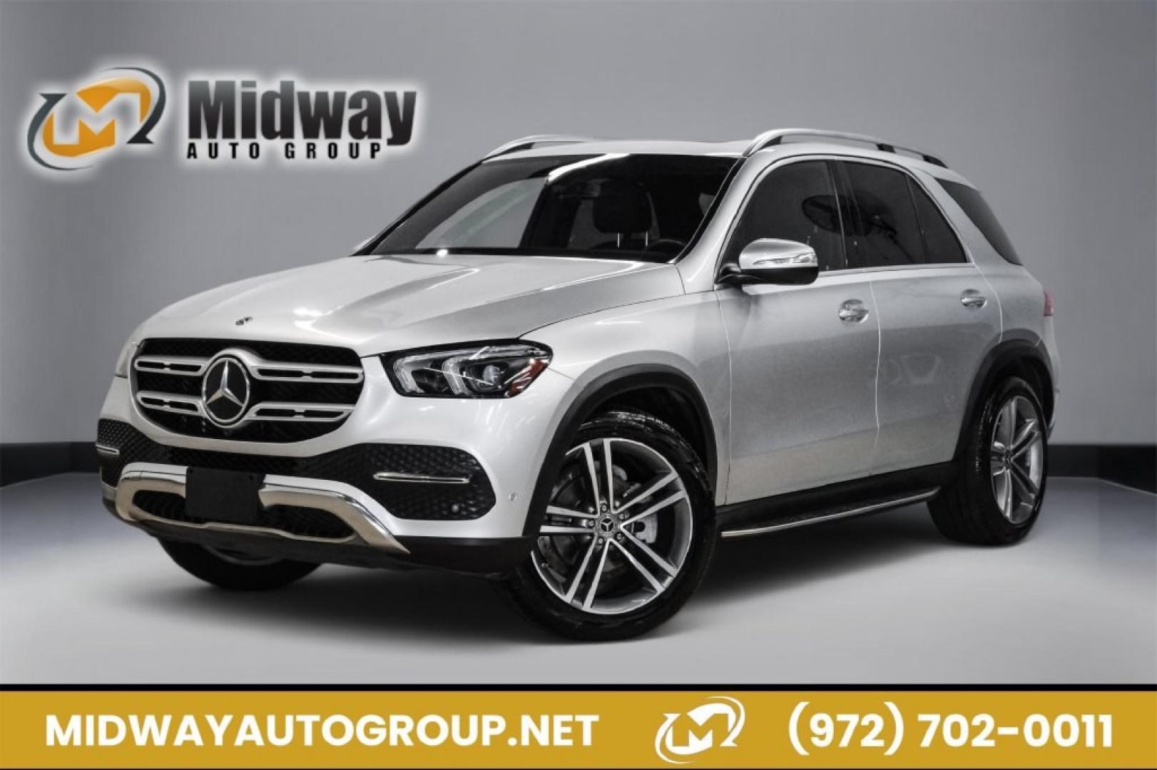 2020 Iridium Silver Metallic /Black Mercedes-Benz GLE GLE 350 (4JGFB4JB3LA) with an 2.0L I4 Turbocharged engine, Automatic transmission, located at 15300 Midway Rd., Addison, TX, 75001, (972) 702-0011, 32.958321, -96.838074- Photo#0