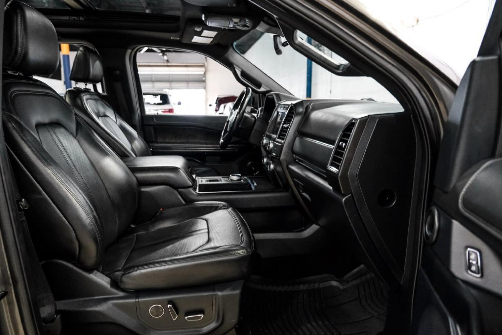 2021 Magnetic /Ebony Ford Expedition Max Limited (1FMJK1KTXME) with an EcoBoost 3.5L V6 GTDi DOHC 24V Twin Turbocharged engine, Automatic transmission, located at 15300 Midway Rd., Addison, TX, 75001, (972) 702-0011, 32.958321, -96.838074- Photo#33