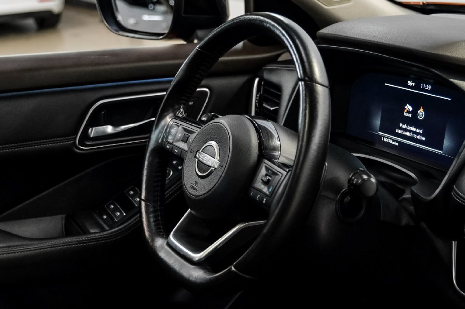 2023 Super Black /Charcoal Nissan Rogue Platinum (JN8BT3DD8PW) with an 1.5L I3 Turbocharged DOHC 12V LEV3-ULEV50 201hp engine, CVT transmission, located at 15300 Midway Rd., Addison, TX, 75001, (972) 702-0011, 32.958321, -96.838074- Photo#15