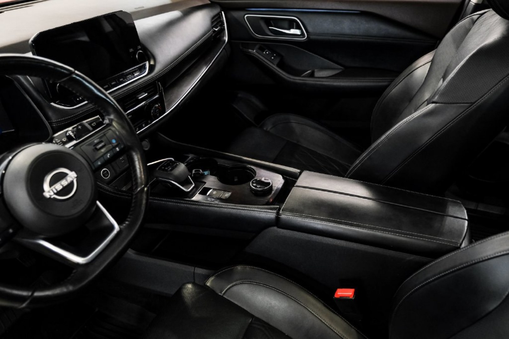 2023 Super Black /Charcoal Nissan Rogue Platinum (JN8BT3DD8PW) with an 1.5L I3 Turbocharged DOHC 12V LEV3-ULEV50 201hp engine, CVT transmission, located at 15300 Midway Rd., Addison, TX, 75001, (972) 702-0011, 32.958321, -96.838074- Photo#24