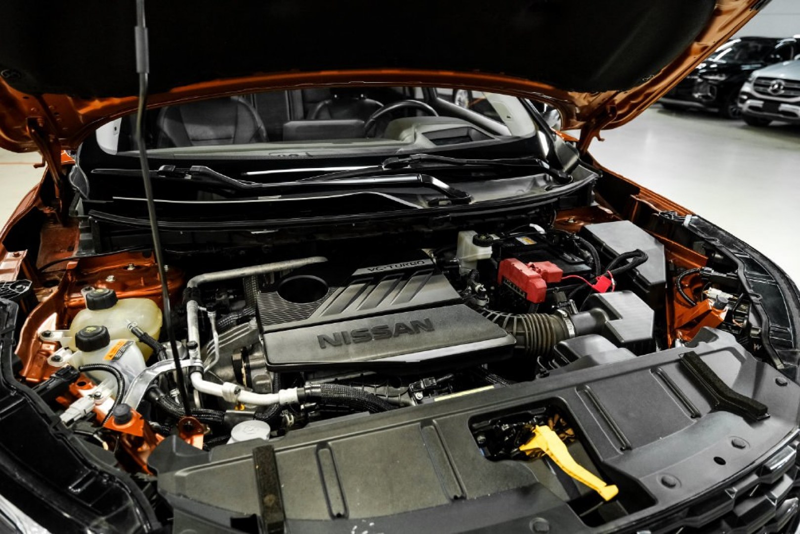 2023 Super Black /Charcoal Nissan Rogue Platinum (JN8BT3DD8PW) with an 1.5L I3 Turbocharged DOHC 12V LEV3-ULEV50 201hp engine, CVT transmission, located at 15300 Midway Rd., Addison, TX, 75001, (972) 702-0011, 32.958321, -96.838074- Photo#48