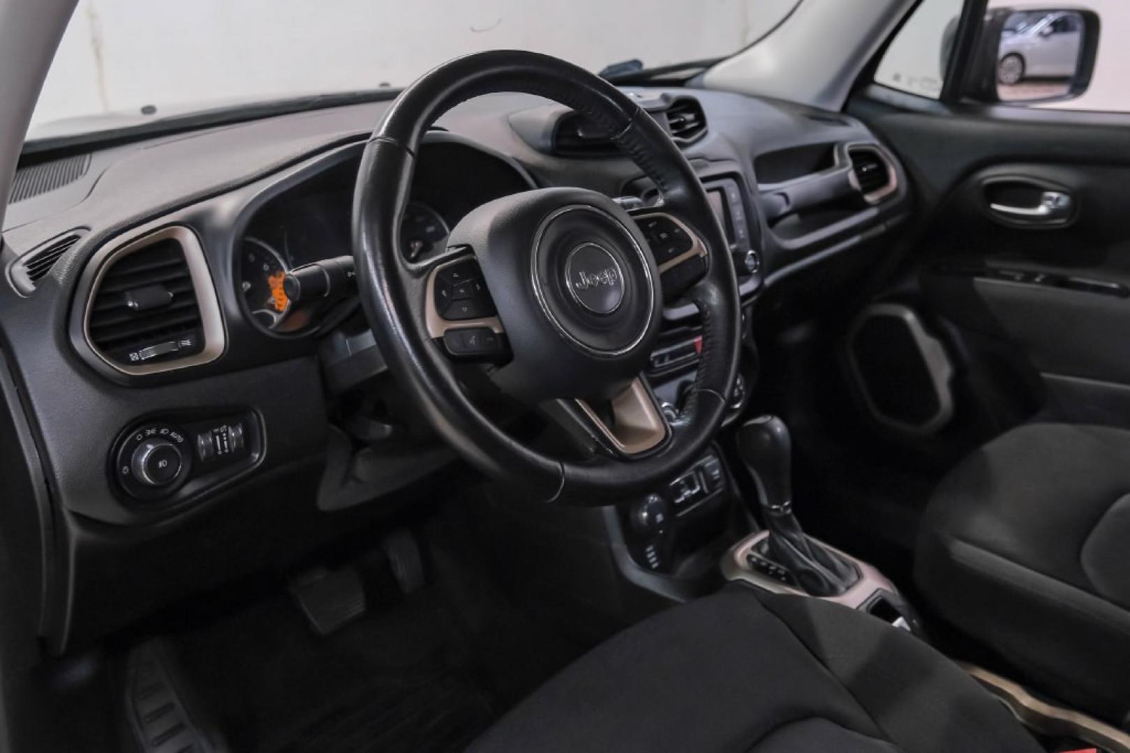 2017 Crystal Metallic /Black Jeep Renegade Latitude (ZACCJBBB1HP) with an 2.4L I4 MultiAir engine, Automatic transmission, located at 15300 Midway Rd., Addison, TX, 75001, (972) 702-0011, 32.958321, -96.838074- Photo#2