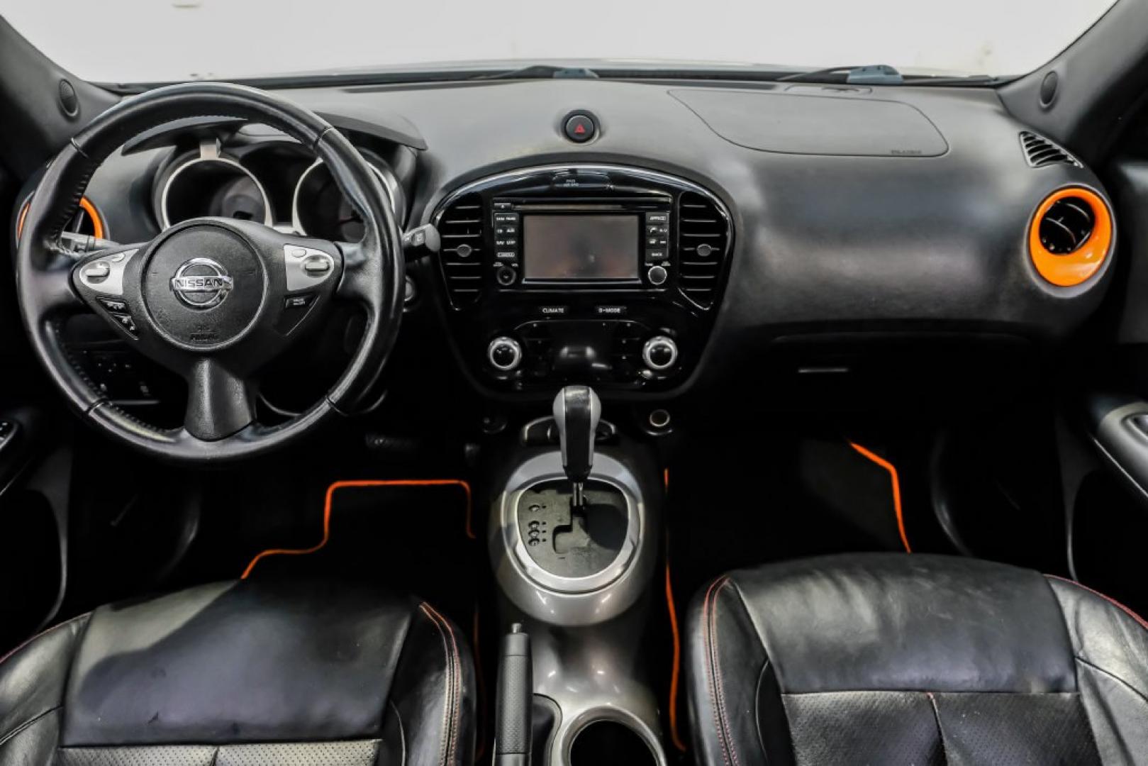 2015 Gun Metallic /Black Nissan Juke SL (JN8AF5MV6FT) with an 1.6L I4 DOHC 16V engine, CVT transmission, located at 15300 Midway Rd., Addison, TX, 75001, (972) 702-0011, 32.958321, -96.838074- Photo#13