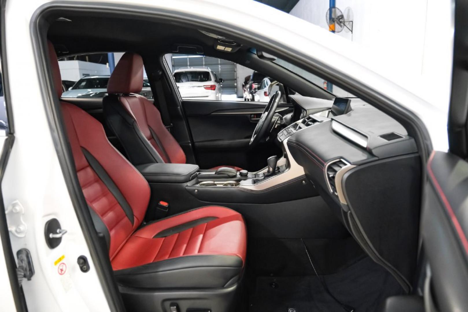 2017 Ultra White /F Sport Rioja Red Lexus NX 200t F Sport (JTJYARBZ1H2) with an 2.0L 16V DOHC engine, Automatic transmission, located at 15300 Midway Rd., Addison, TX, 75001, (972) 702-0011, 32.958321, -96.838074 - HOME OF THE NO HAGGLE PRICE - WHOLESALE PRICES TO THE PUBLIC!! 200t F Sport, 4D Sport Utility, 2.0L 16V DOHC, 6-Speed Automatic, FWD, Ultra White, F Sport Rioja Red Premium Synthetic. Odometer is 39824 miles below market average!<br><br>Ultra White 2017 Lexus NX 200t F Sport<br><br>Recent Arrival! 2- Photo#34