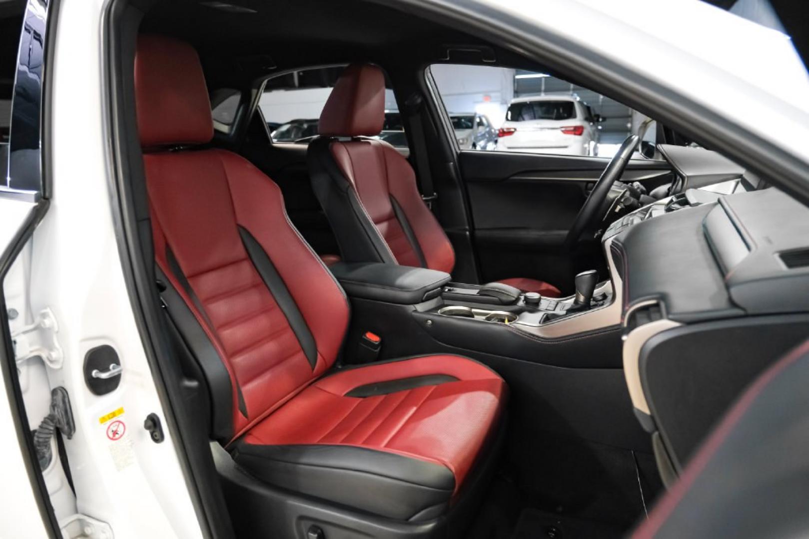 2017 Ultra White /F Sport Rioja Red Lexus NX 200t F Sport (JTJYARBZ1H2) with an 2.0L 16V DOHC engine, Automatic transmission, located at 15300 Midway Rd., Addison, TX, 75001, (972) 702-0011, 32.958321, -96.838074 - HOME OF THE NO HAGGLE PRICE - WHOLESALE PRICES TO THE PUBLIC!! 200t F Sport, 4D Sport Utility, 2.0L 16V DOHC, 6-Speed Automatic, FWD, Ultra White, F Sport Rioja Red Premium Synthetic. Odometer is 39824 miles below market average!<br><br>Ultra White 2017 Lexus NX 200t F Sport<br><br>Recent Arrival! 2- Photo#35