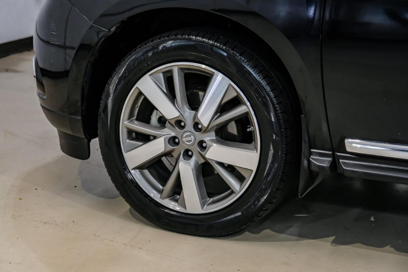2014 Super Black /Charcoal Nissan Pathfinder Platinum (5N1AR2MN7EC) with an 3.5L V6 engine, CVT transmission, located at 15300 Midway Rd., Addison, TX, 75001, (972) 702-0011, 32.958321, -96.838074- Photo#67