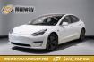 2018 Pearl White Multi-Coat /Black Tesla Model 3 Long Range (5YJ3E1EAXJF) with an Electric Motor engine, Automatic transmission, located at 15300 Midway Rd., Addison, TX, 75001, (972) 702-0011, 32.958321, -96.838074- Photo#0