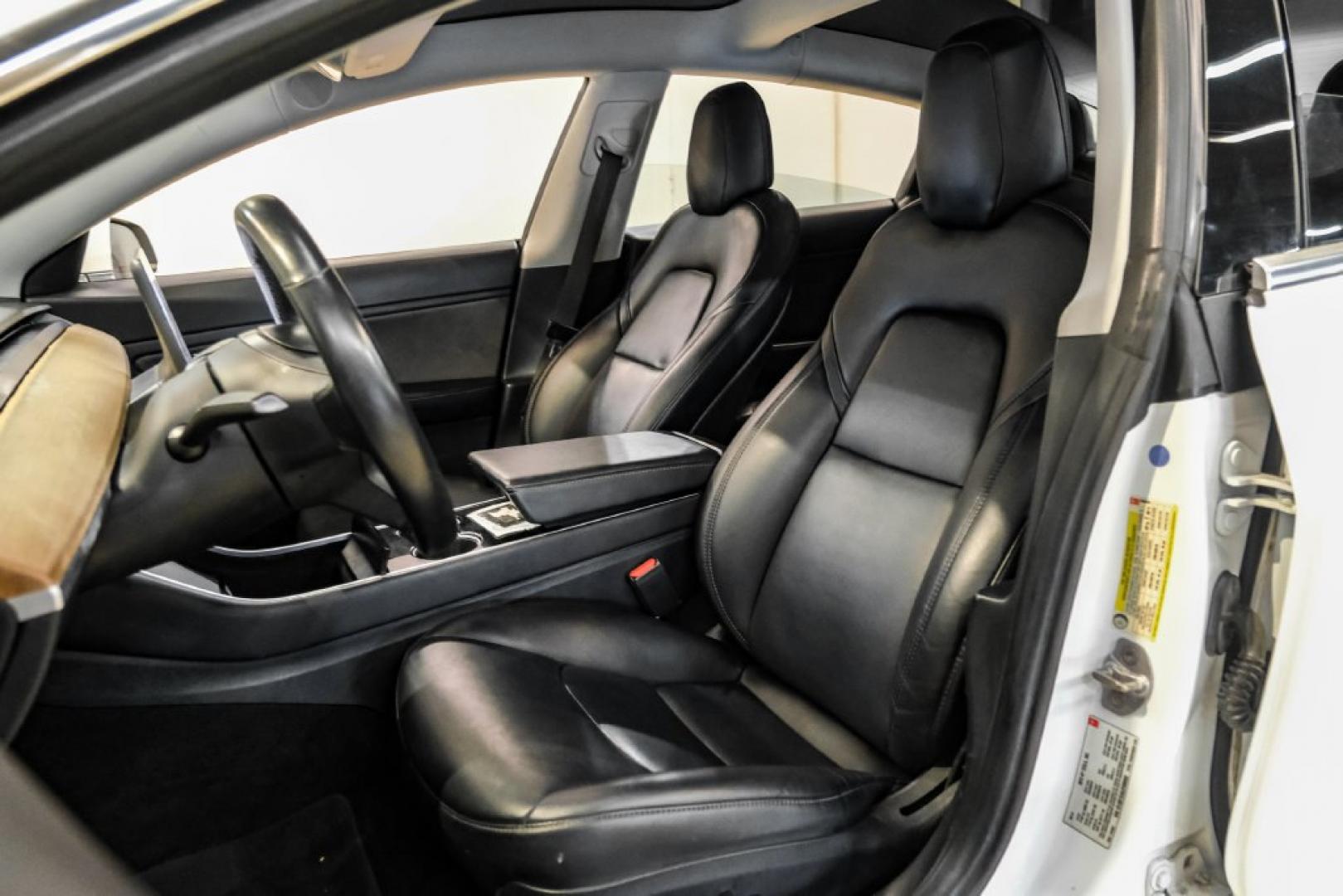 2018 Pearl White Multi-Coat /Black Tesla Model 3 Long Range (5YJ3E1EAXJF) with an Electric Motor engine, Automatic transmission, located at 15300 Midway Rd., Addison, TX, 75001, (972) 702-0011, 32.958321, -96.838074- Photo#24