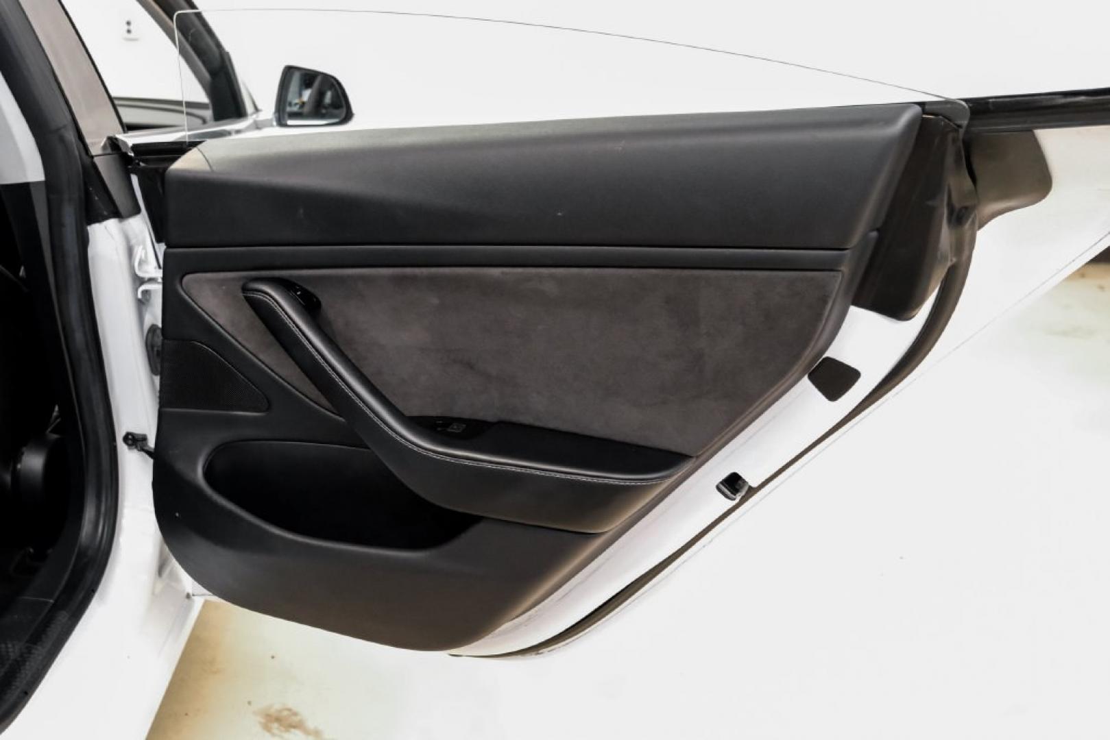 2018 Pearl White Multi-Coat /Black Tesla Model 3 Long Range (5YJ3E1EAXJF) with an Electric Motor engine, Automatic transmission, located at 15300 Midway Rd., Addison, TX, 75001, (972) 702-0011, 32.958321, -96.838074- Photo#36