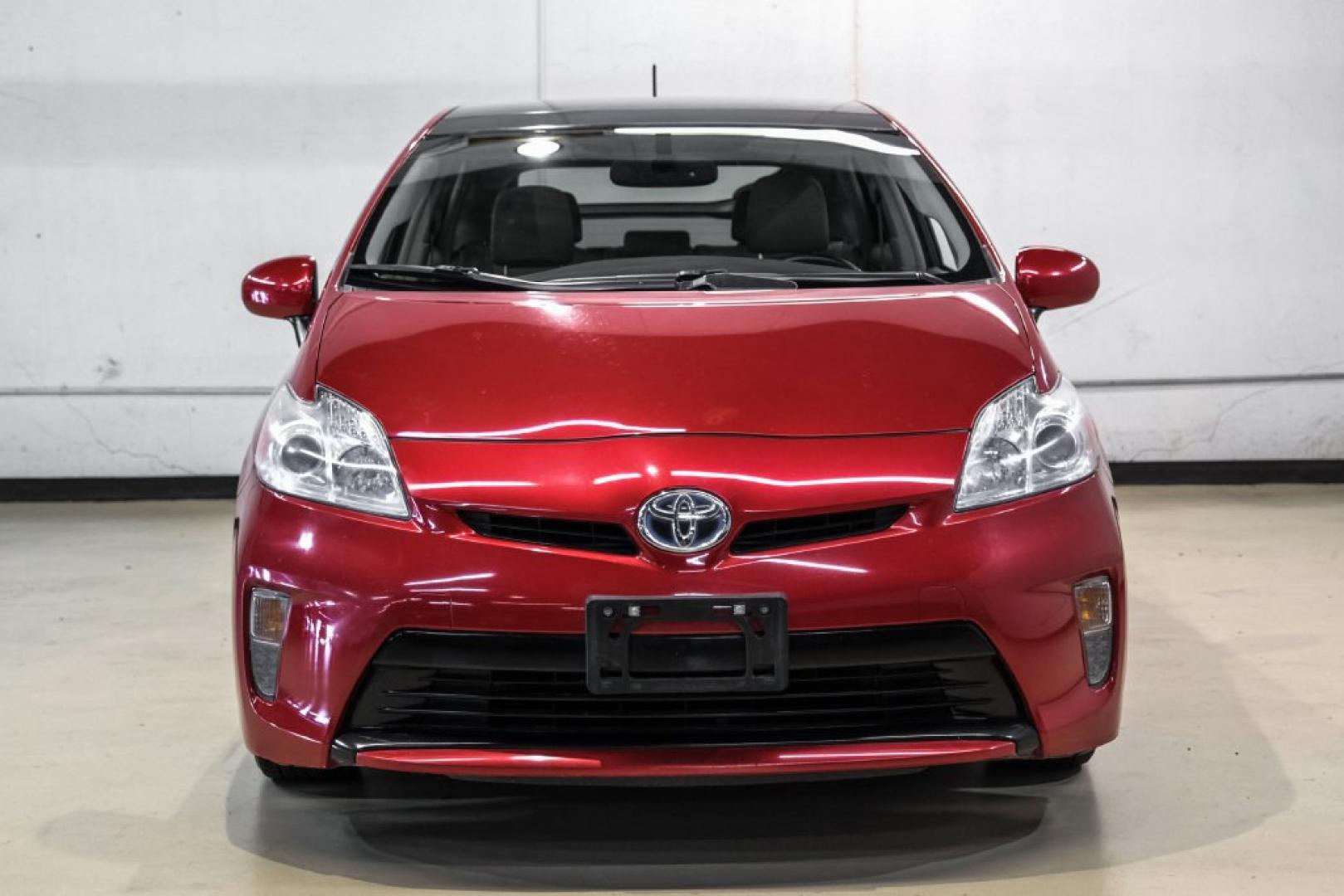 2012 Barcelona Red Metallic /Bisque Toyota Prius Four (JTDKN3DU9C1) with an 1.8L 4-Cylinder DOHC 16V VVT-i engine, CVT transmission, located at 15300 Midway Rd., Addison, TX, 75001, (972) 702-0011, 32.958321, -96.838074- Photo#5