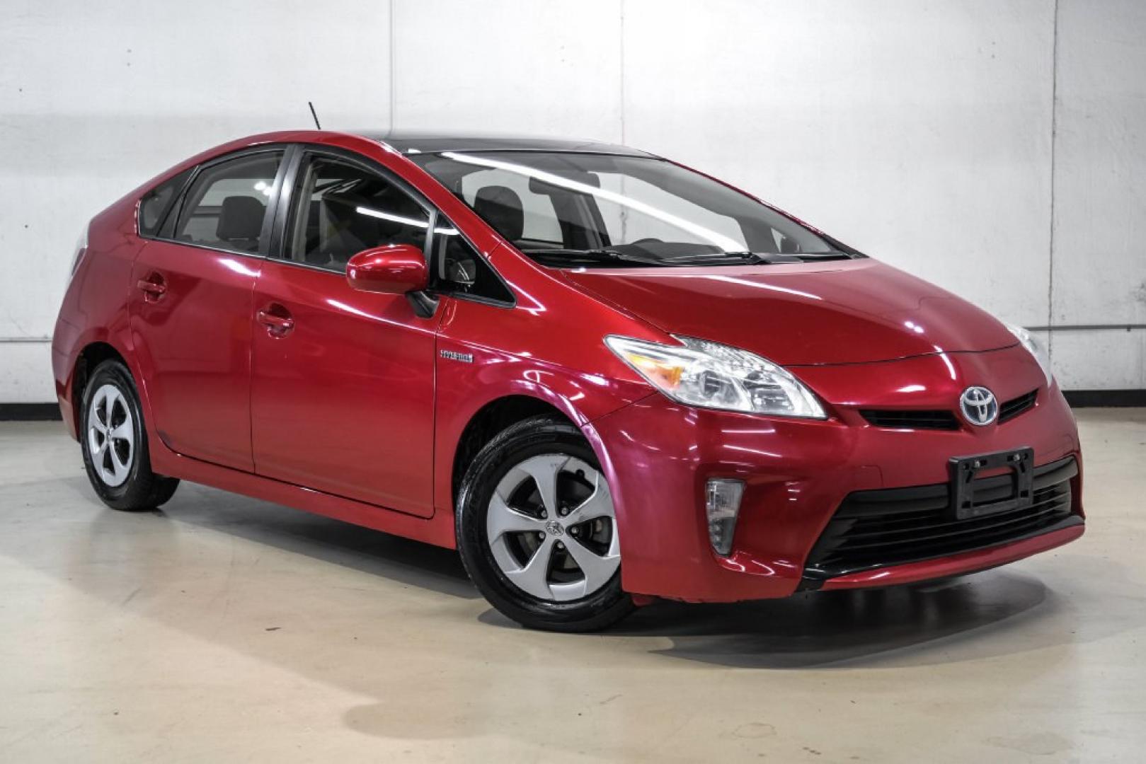 2012 Barcelona Red Metallic /Bisque Toyota Prius Four (JTDKN3DU9C1) with an 1.8L 4-Cylinder DOHC 16V VVT-i engine, CVT transmission, located at 15300 Midway Rd., Addison, TX, 75001, (972) 702-0011, 32.958321, -96.838074- Photo#6