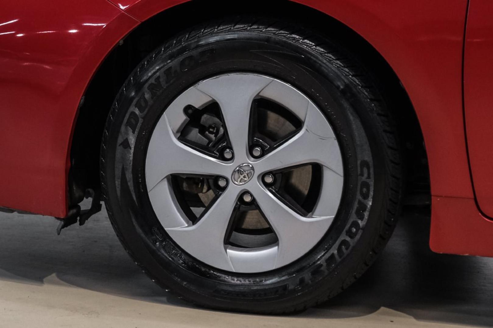 2012 Barcelona Red Metallic /Bisque Toyota Prius Four (JTDKN3DU9C1) with an 1.8L 4-Cylinder DOHC 16V VVT-i engine, CVT transmission, located at 15300 Midway Rd., Addison, TX, 75001, (972) 702-0011, 32.958321, -96.838074- Photo#49