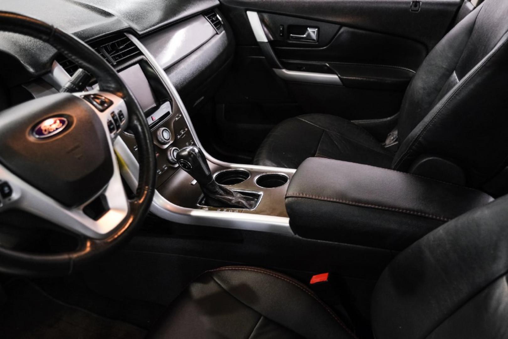 2013 Tuxedo Black Metallic /Black Ford Edge SEL (2FMDK4JC7DB) with an 3.5L V6 Ti-VCT engine, Automatic transmission, located at 15300 Midway Rd., Addison, TX, 75001, (972) 702-0011, 32.958321, -96.838074- Photo#26