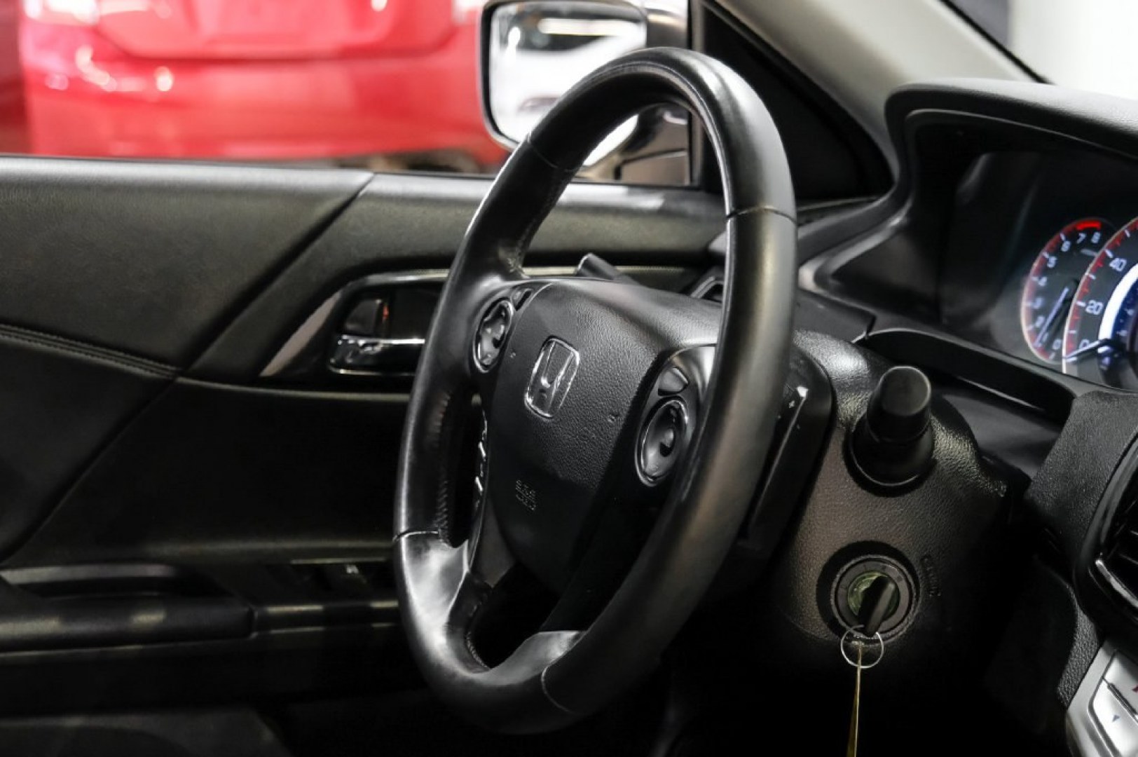 2014 Crystal Black Pearl /Black Honda Accord Sport (1HGCR2F52EA) with an 2.4L I4 DOHC i-VTEC 16V engine, CVT transmission, located at 15300 Midway Rd., Addison, TX, 75001, (972) 702-0011, 32.958321, -96.838074- Photo#17
