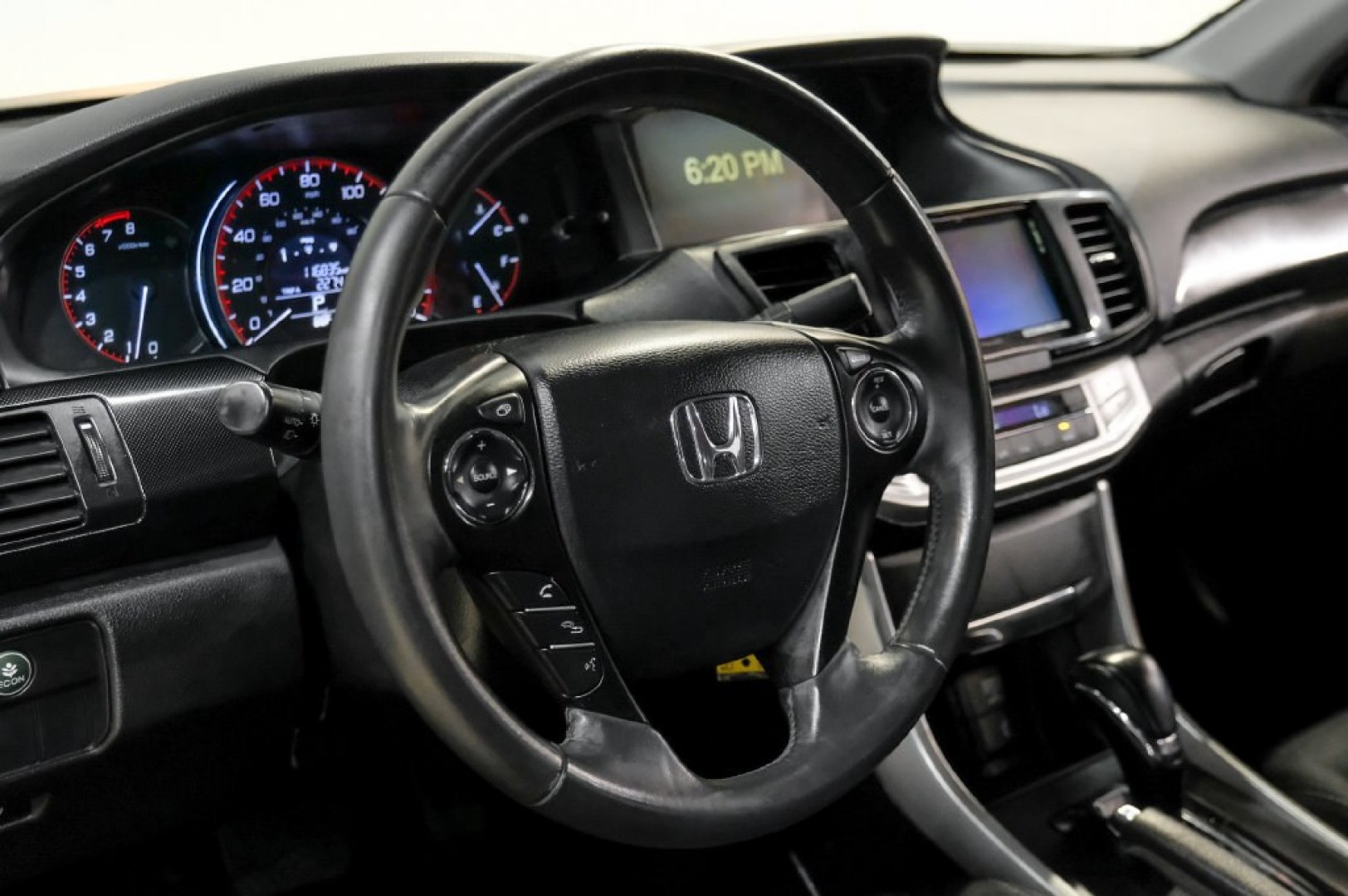 2014 Crystal Black Pearl /Black Honda Accord Sport (1HGCR2F52EA) with an 2.4L I4 DOHC i-VTEC 16V engine, CVT transmission, located at 15300 Midway Rd., Addison, TX, 75001, (972) 702-0011, 32.958321, -96.838074- Photo#19