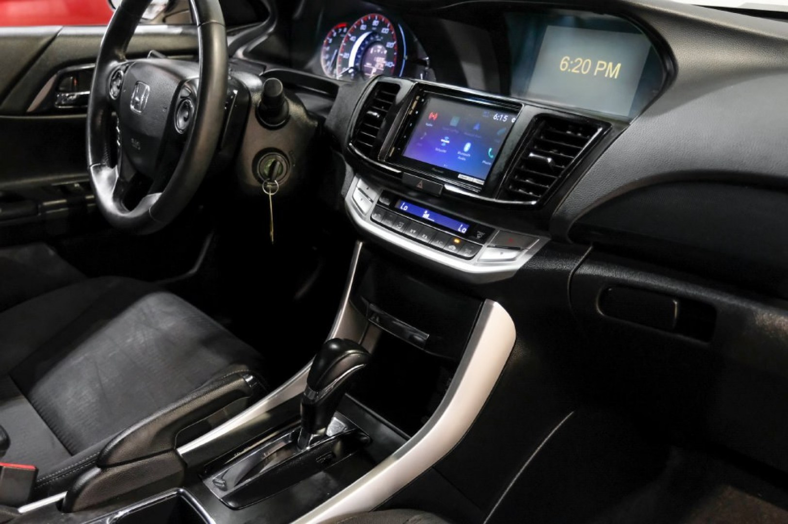 2014 Crystal Black Pearl /Black Honda Accord Sport (1HGCR2F52EA) with an 2.4L I4 DOHC i-VTEC 16V engine, CVT transmission, located at 15300 Midway Rd., Addison, TX, 75001, (972) 702-0011, 32.958321, -96.838074- Photo#25